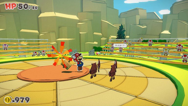3_200612_NSW_Paper Mario The Origami King_Screenshot_PaperMarioTOK_scrn_Battle_01