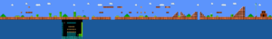 Levelkarte Welt 1-1 in Super Mario Bros. für NES
