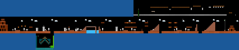 Levelkarte Welt 3-1 in Super Mario Bros. für NES