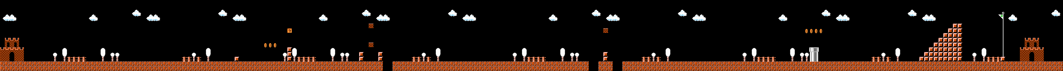 Levelkarte Welt 3-2 in Super Mario Bros. für NES