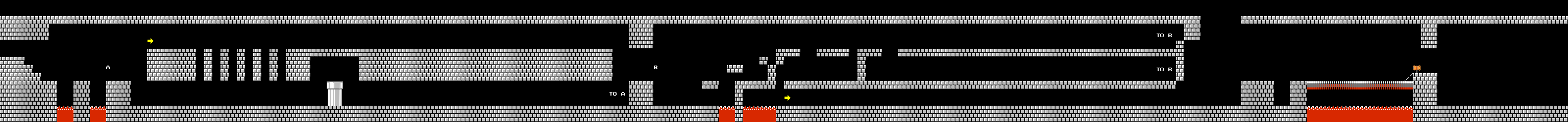 Levelkarte Welt 4-4 in Super Mario Bros. für NES