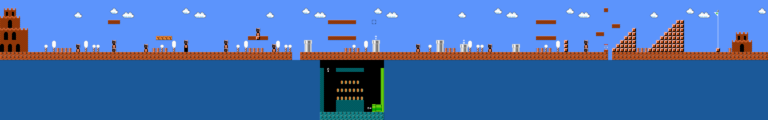 Levelkarte Welt 7-1 in Super Mario Bros. für NES
