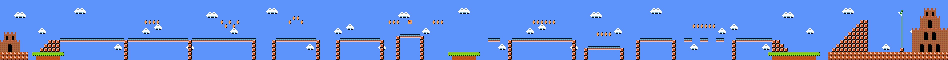 Levelkarte Welt 7-3 in Super Mario Bros. für NES