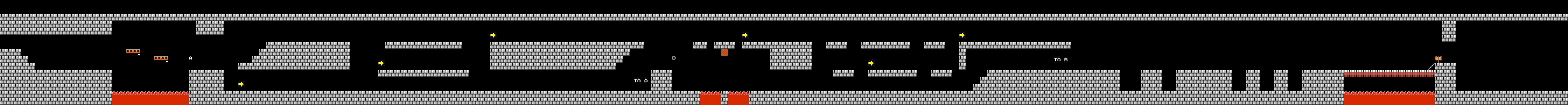 Levelkarte Welt 7-4 in Super Mario Bros. für NES
