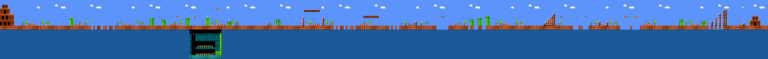 Levelkarte Welt 8-1 in Super Mario Bros. für NES